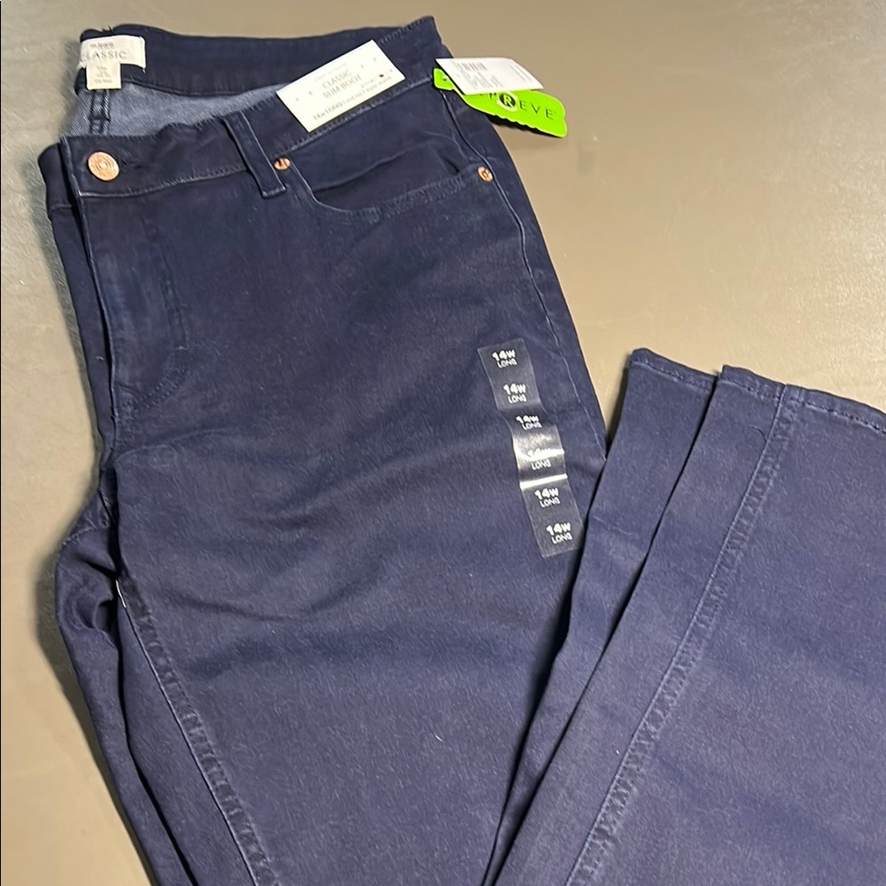 Maurices Navy Classic Slim Boot cut Leg Jeans